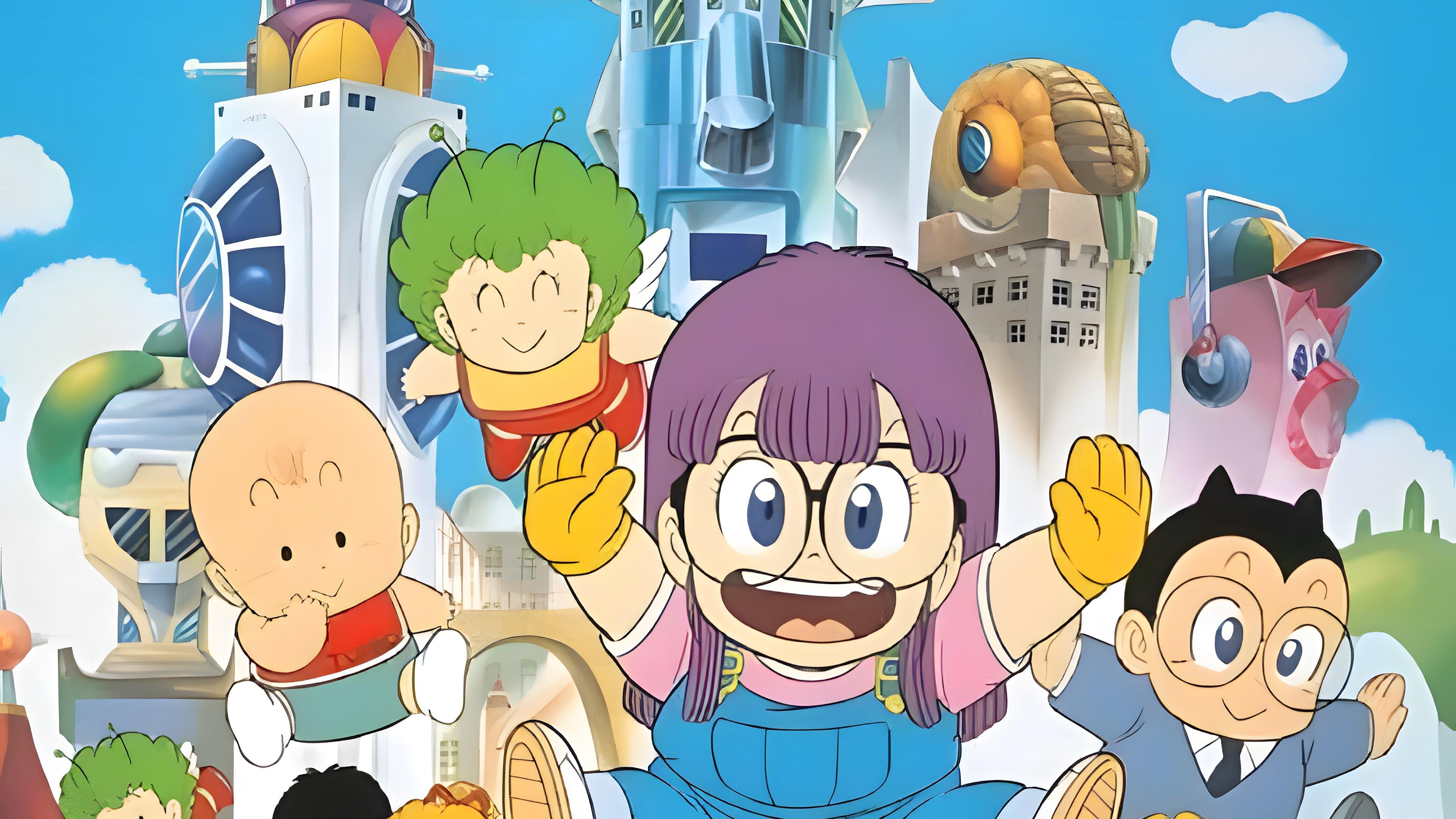 Dr. Slump and Arale-chan: Hoyoyo! City of Dreams, Mechapolis 1985 movie scene