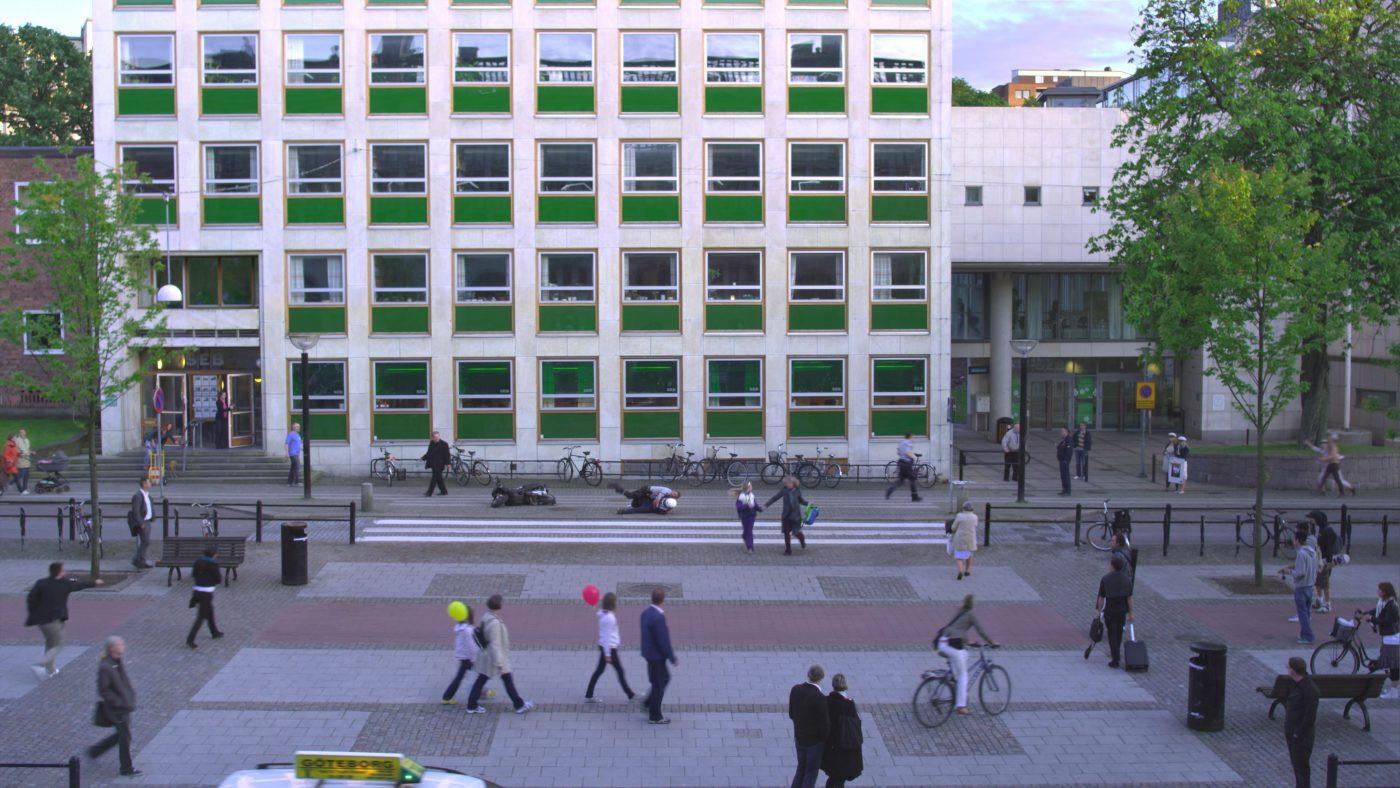 Incident by a Bank 2010 movie scene