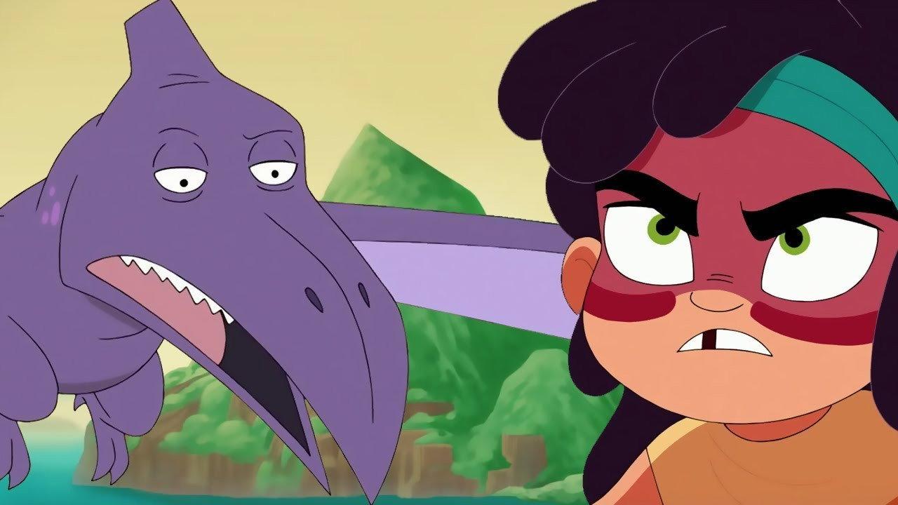 The Girl from Dinosaur Island 2017 movie scene