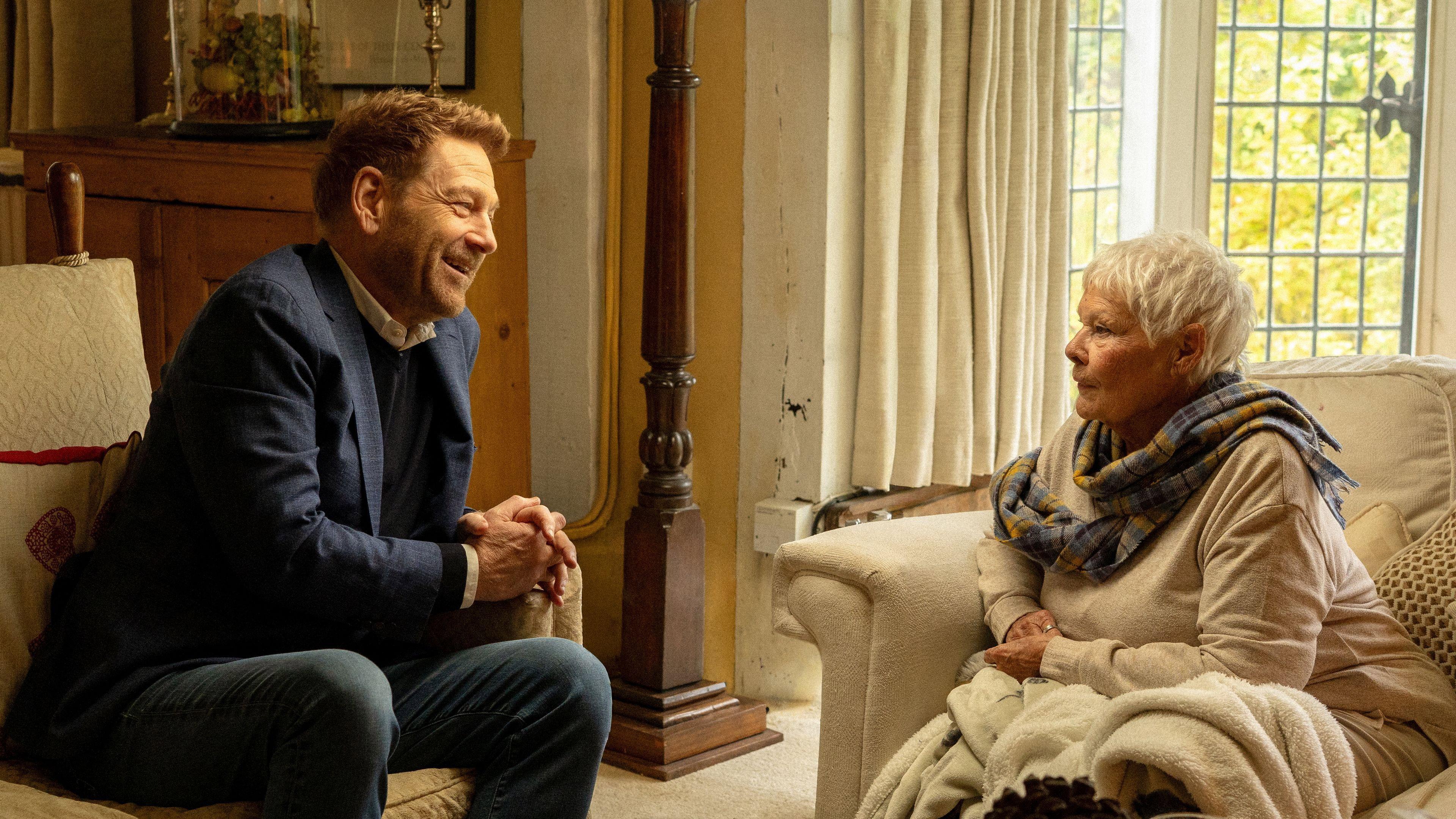 Tea with Judi Dench 2025 movie scene