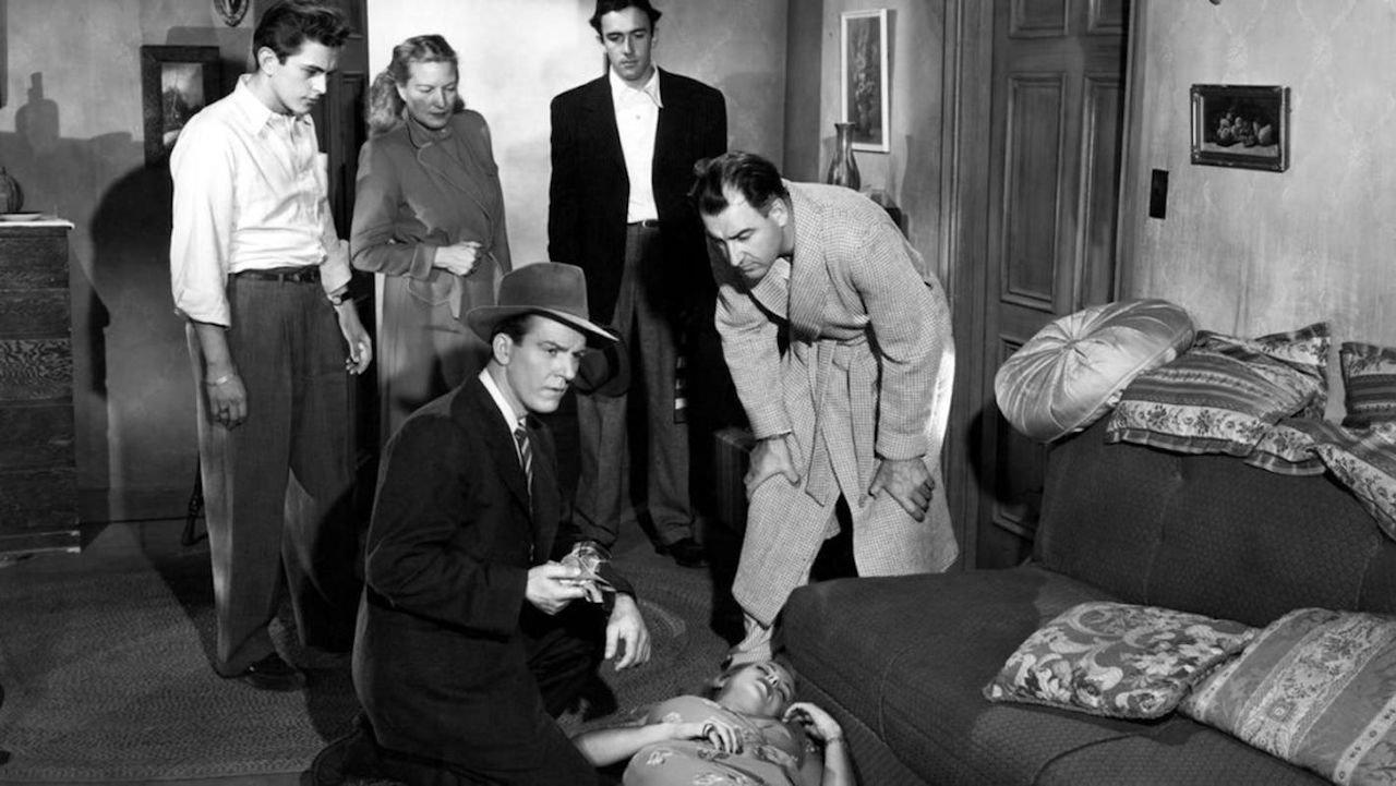 Railroaded! 1947 movie scene