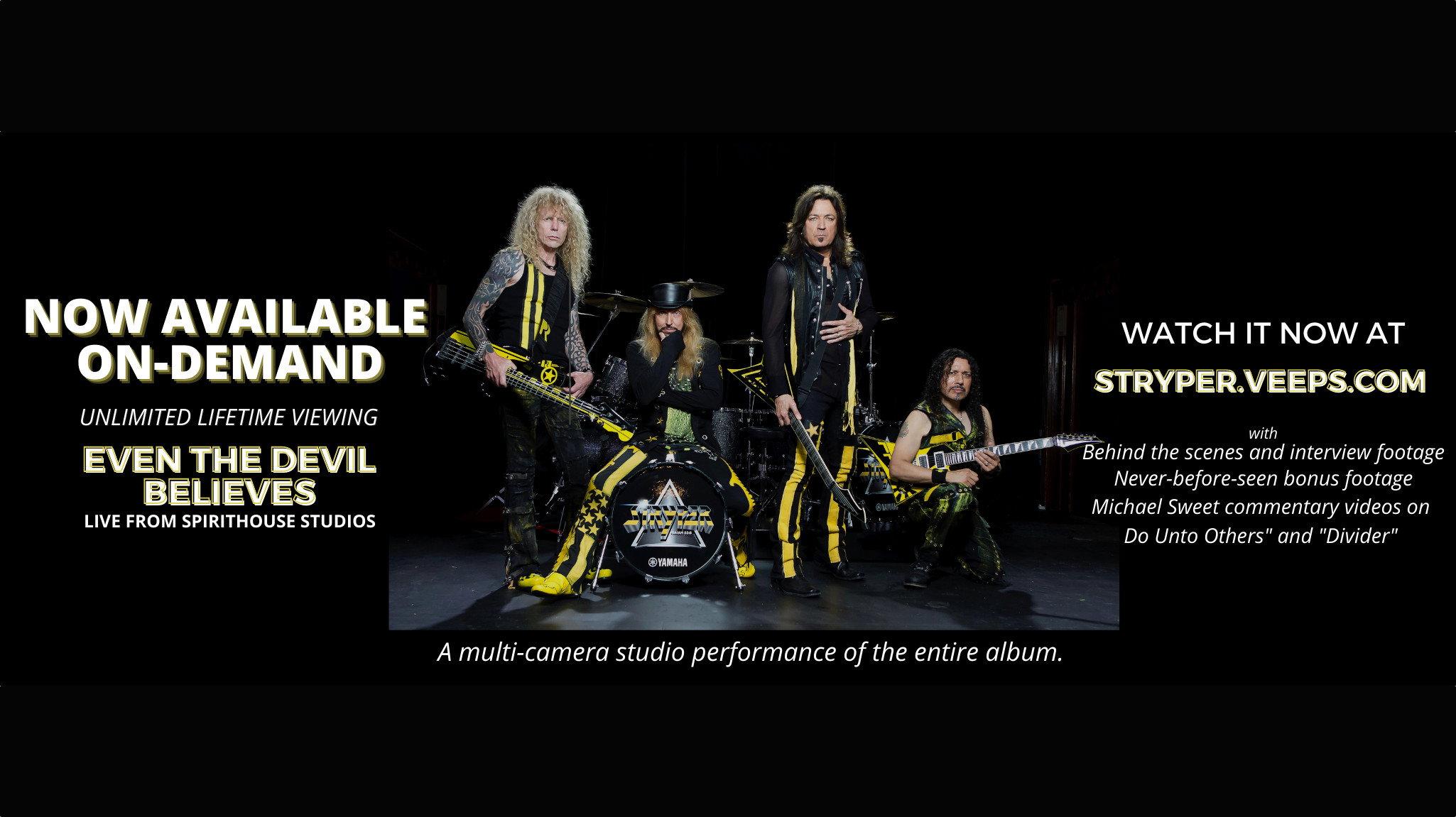 Stryper - Even the Devil Believes Live Stream 2020 movie scene