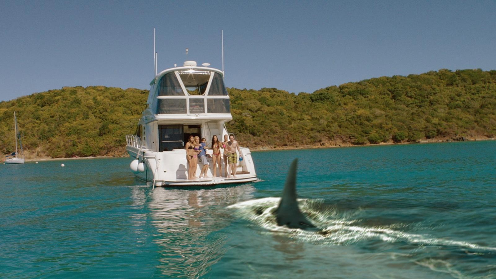 Mississippi River Sharks 2017 movie scene