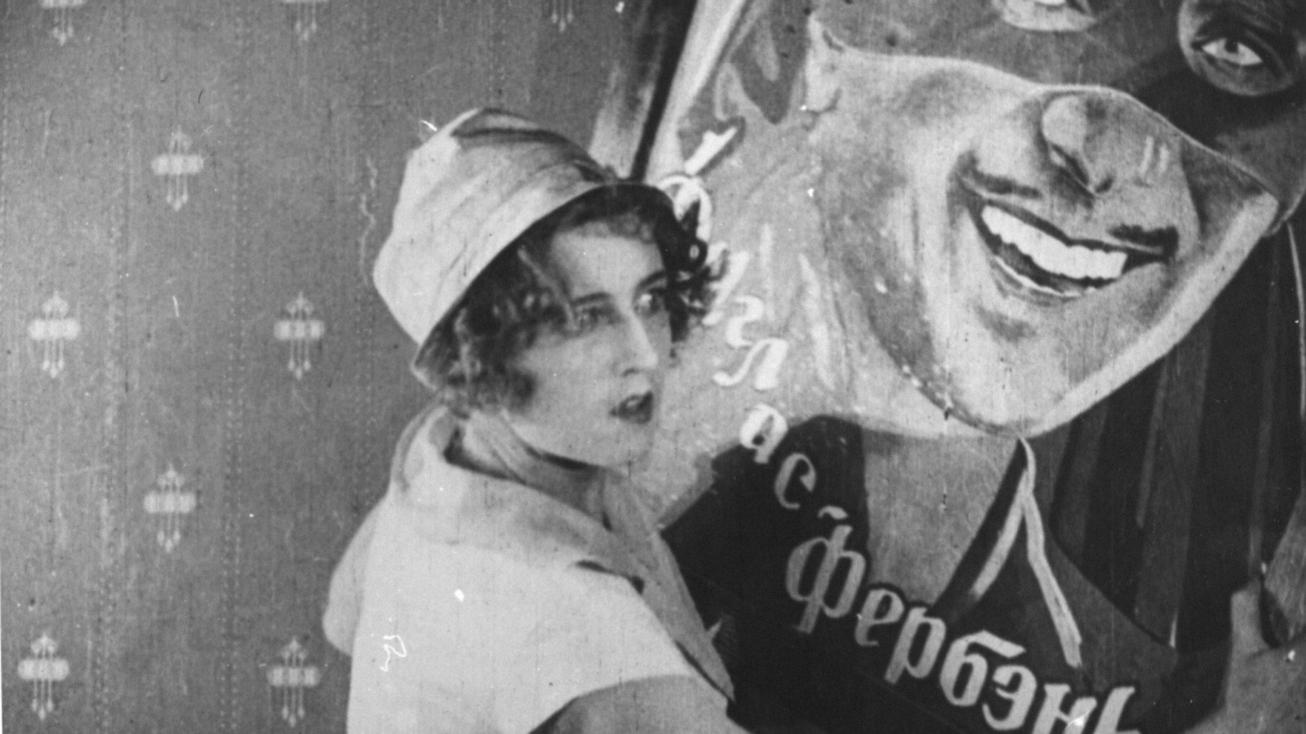 A Kiss from Mary Pickford 1927 movie scene