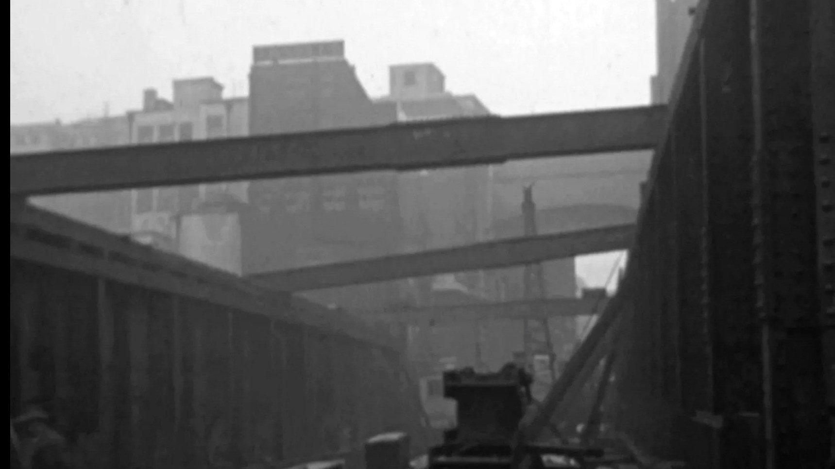 Reconstruction of Hill Street Birmingham 1949 movie scene