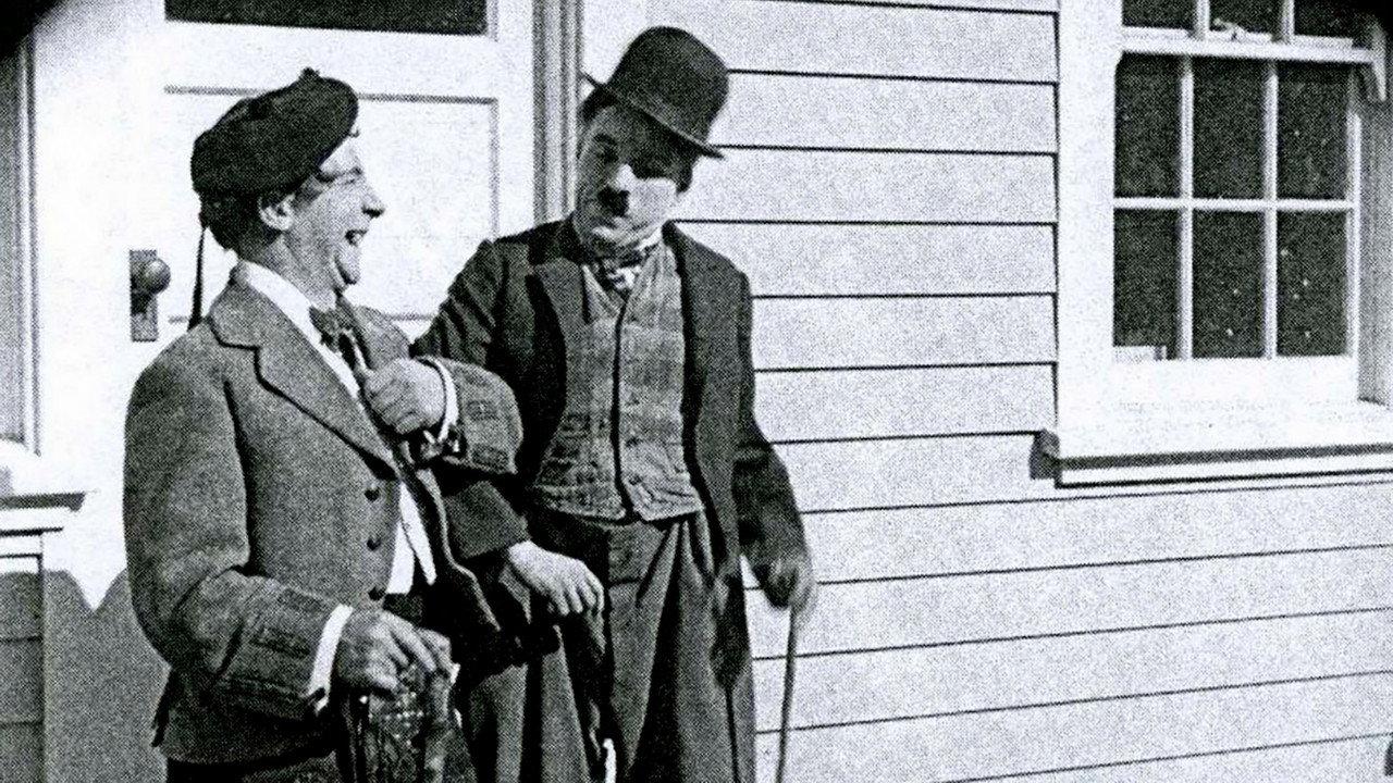 Charlie Chaplin Meets Harry Lauder 1917 movie scene