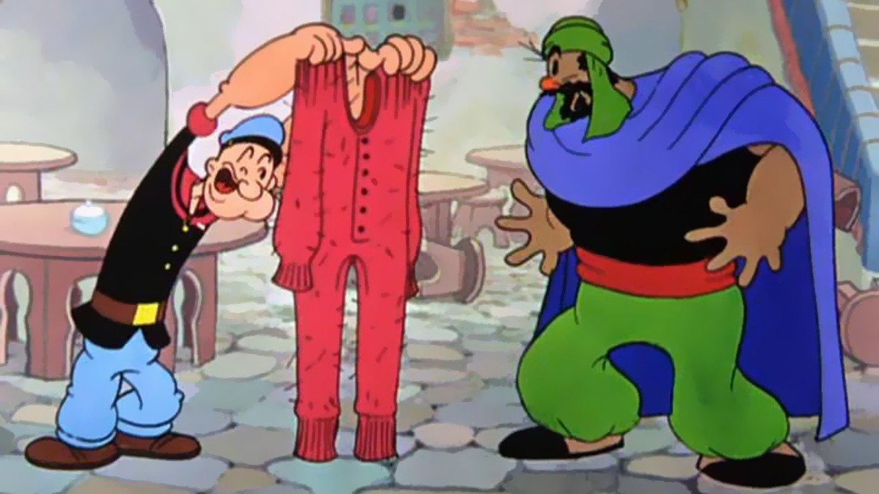 Popeye the Sailor Meets Ali Baba's Forty Thieves 1937 movie scene