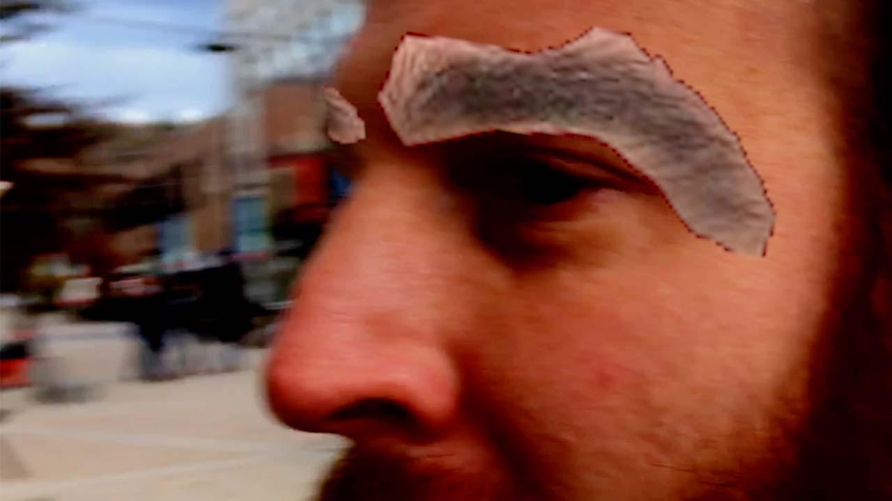Mr. Eyebrow Man 2020 movie scene