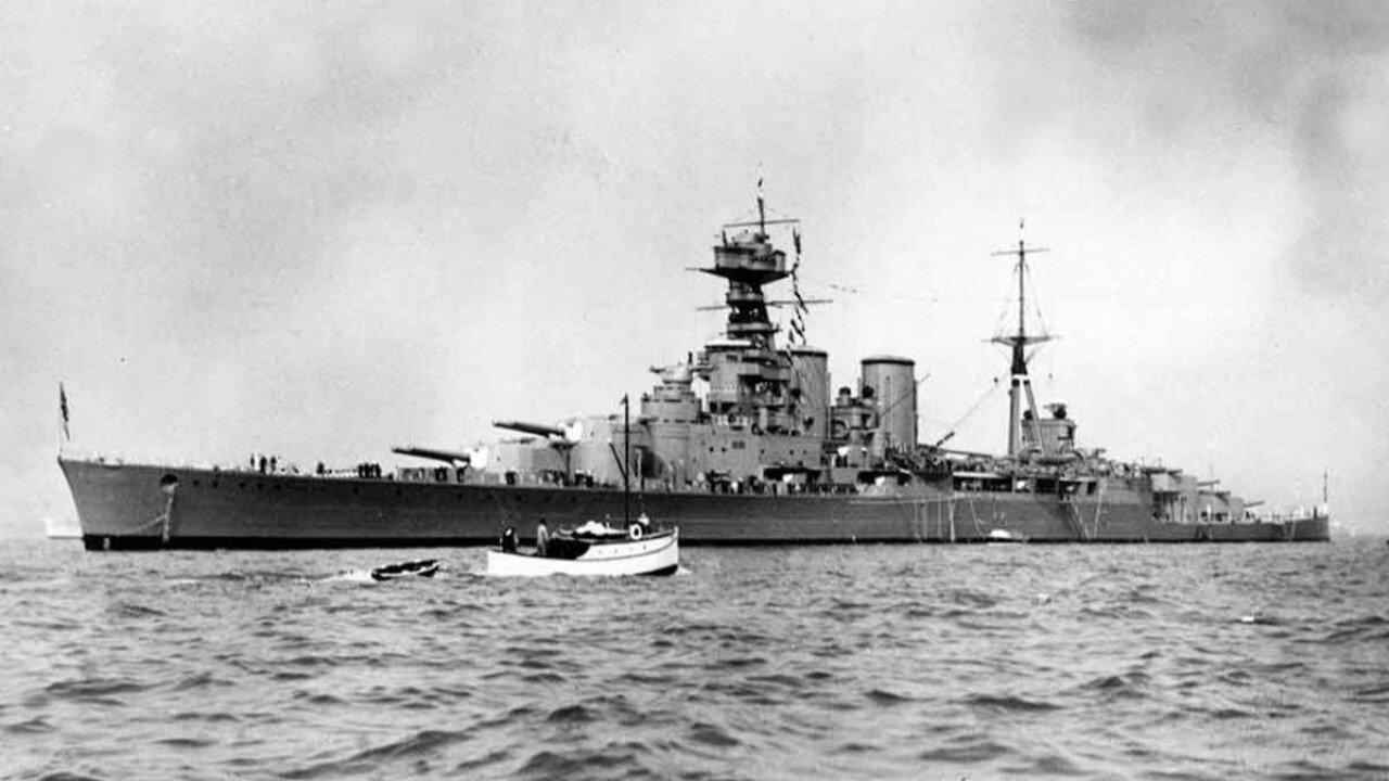 How The Bismarck Sank HMS Hood 2012 movie scene