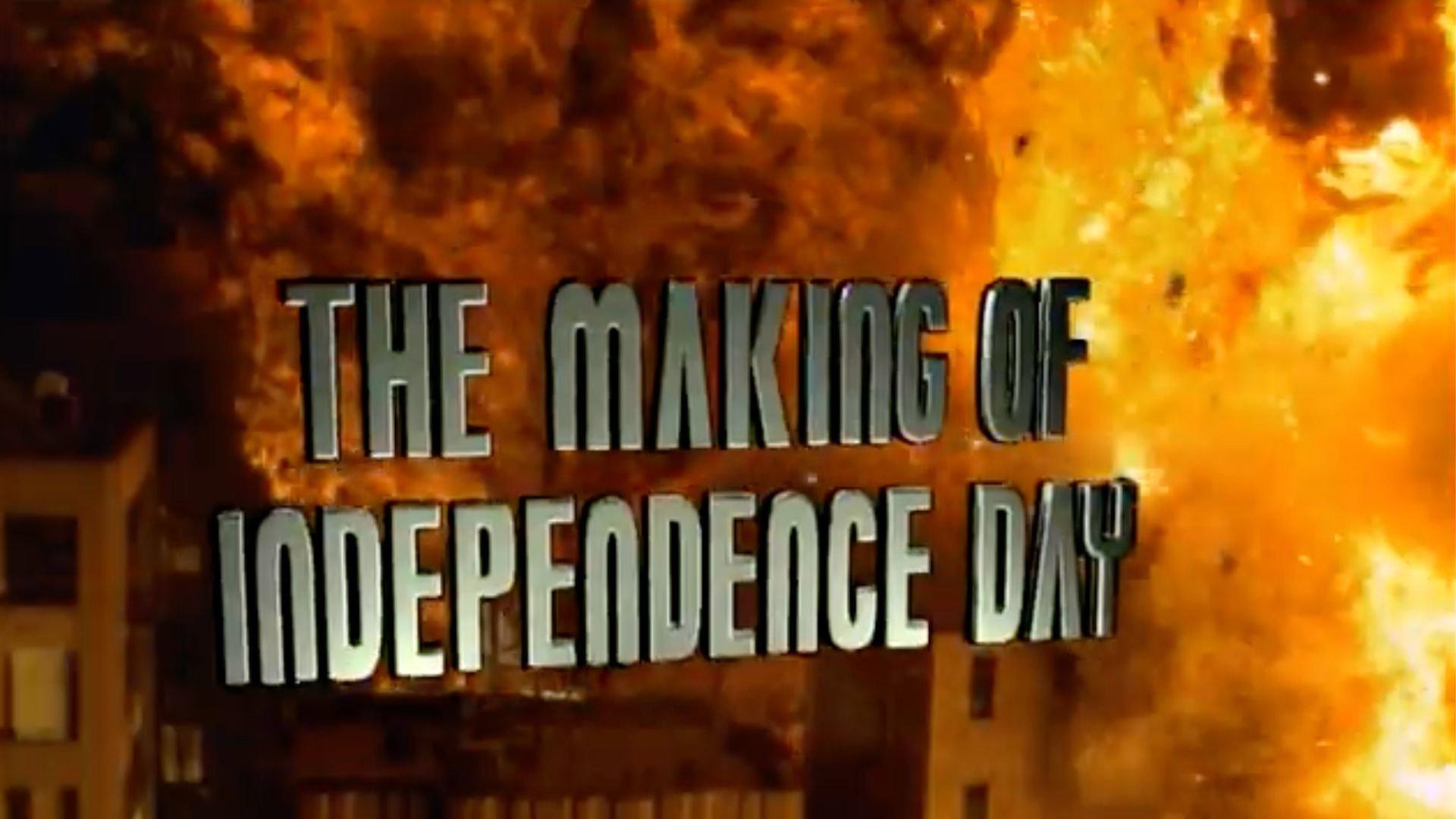 The Making of 'Independence Day' 1996 movie scene