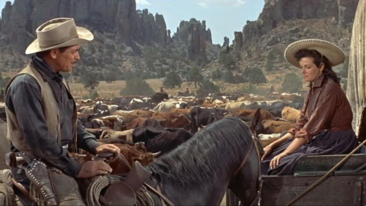 The Tall Men 1955 movie scene