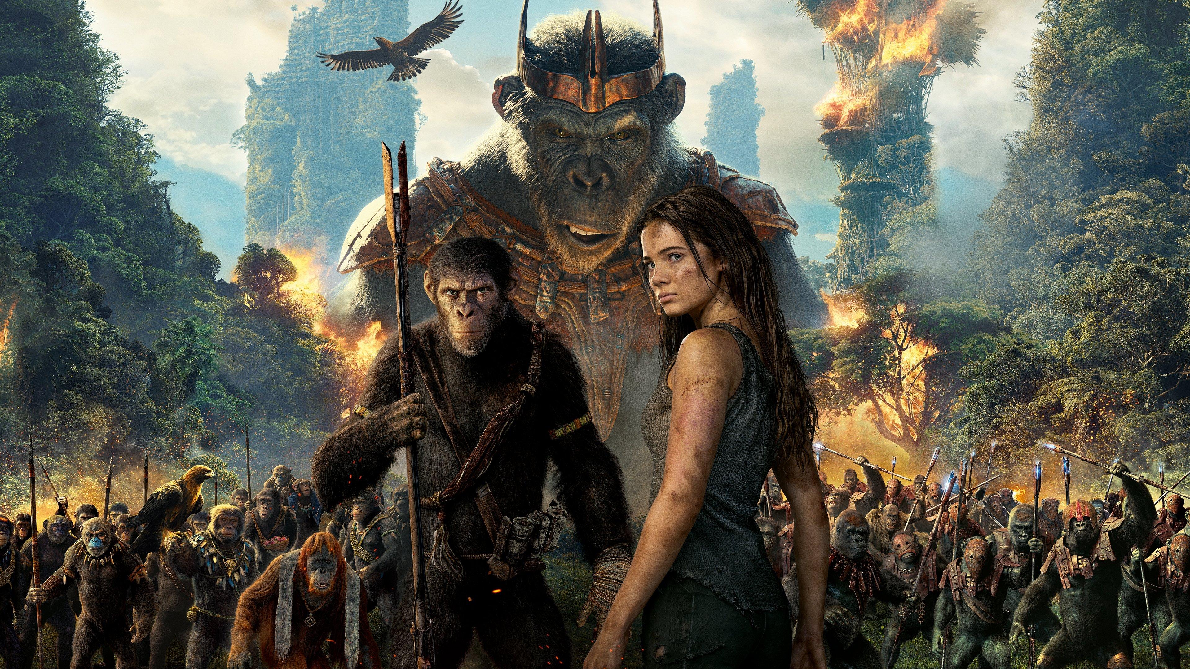 Kingdom of the Planet of the Apes 2024 movie scene