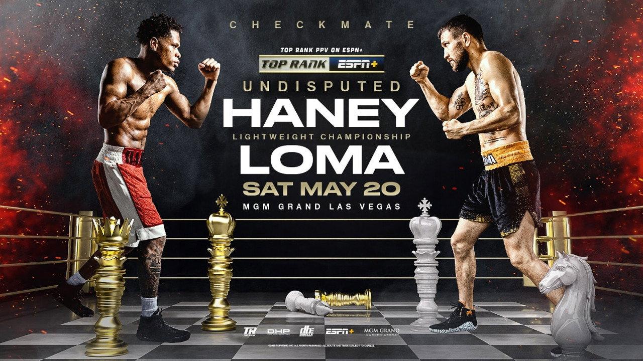 Devin Haney vs. Vasyl Lomachenko 2023 movie scene