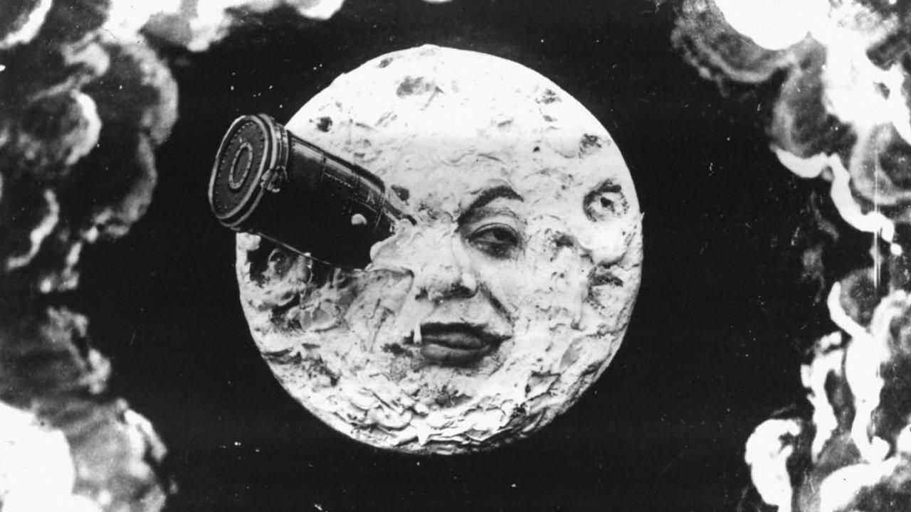 A Trip to the Moon 1902 movie scene