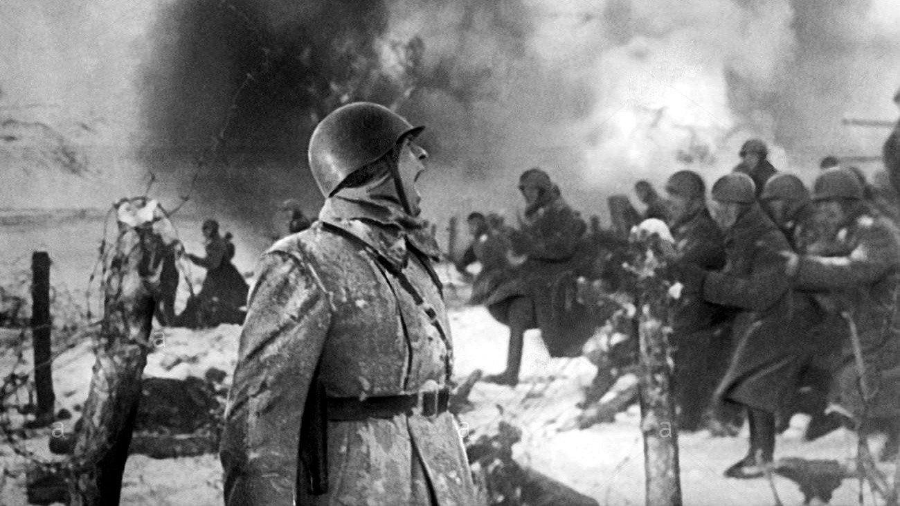 The Battle of Stalingrad 1949 movie scene