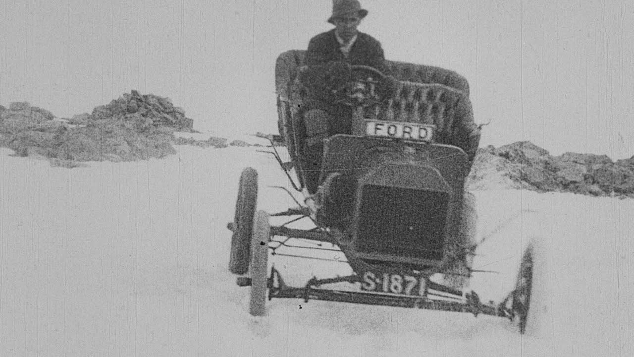 Motoring Over Ben Nevis 1911 movie scene