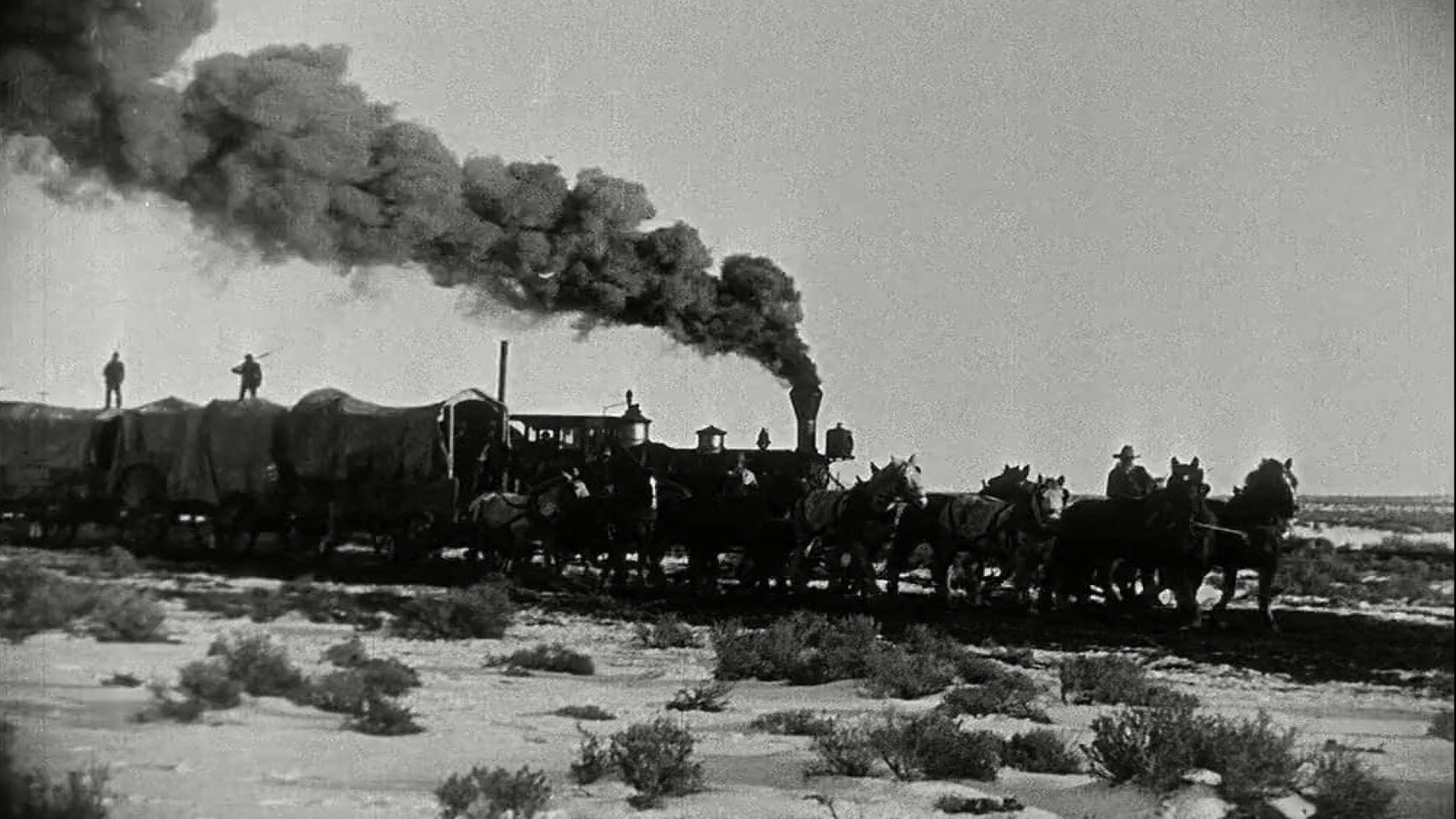 The Iron Horse 1925 movie scene