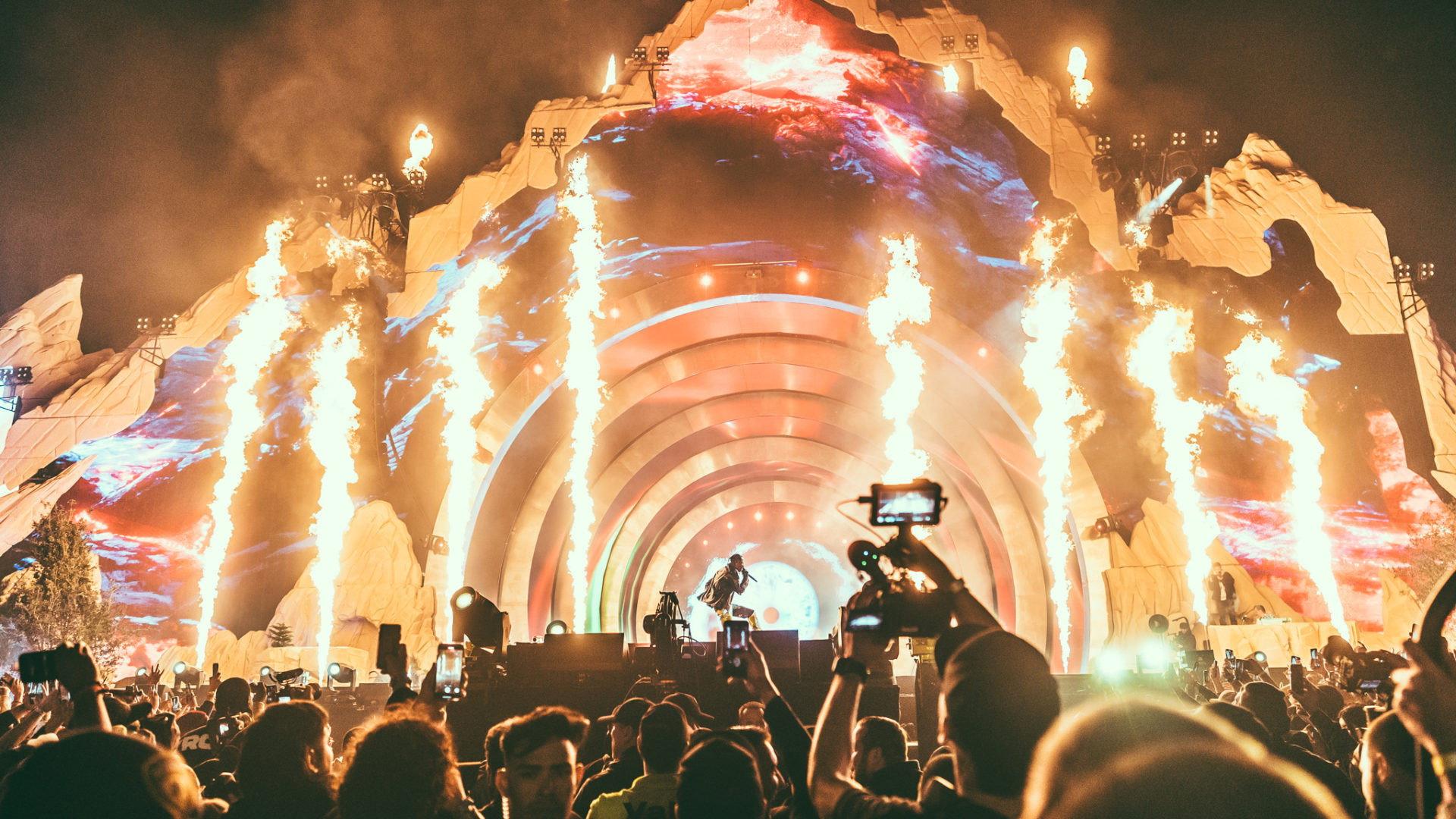 Astroworld: Concert from Hell 2021 movie scene
