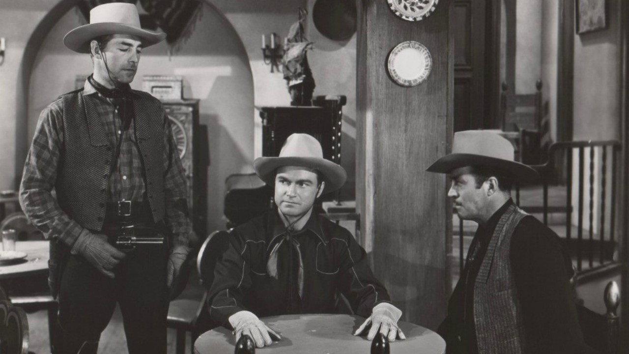 Outlaws of Santa Fe 1944 movie scene