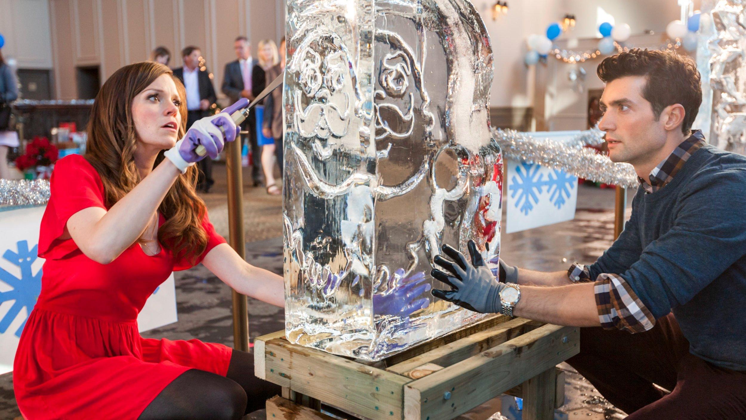 Ice Sculpture Christmas 2015 movie scene