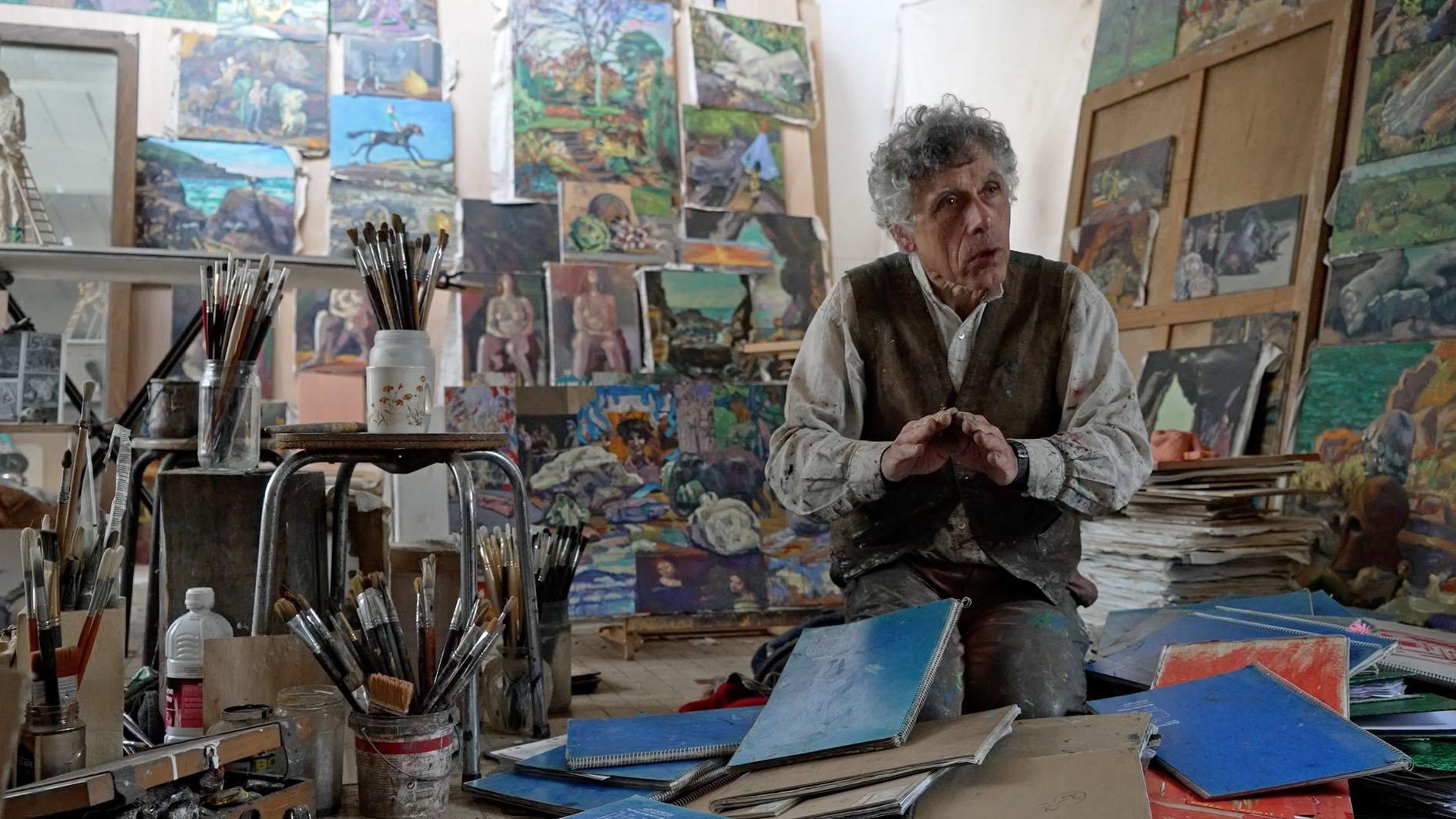 Ricardo and Painting 2023 movie scene