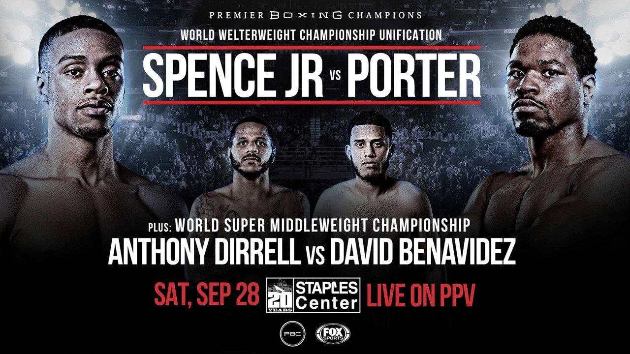 Errol Spence Jr. vs. Shawn Porter 2019 movie scene