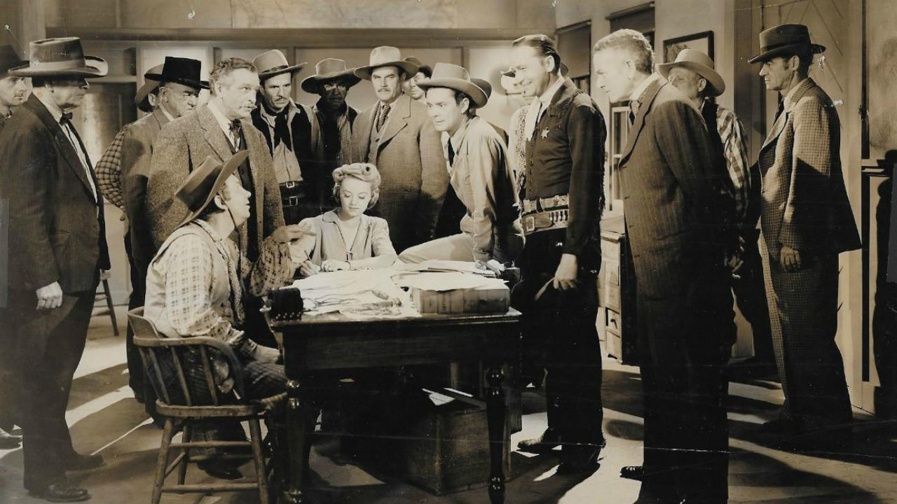 Marshal of Gunsmoke 1944 movie scene