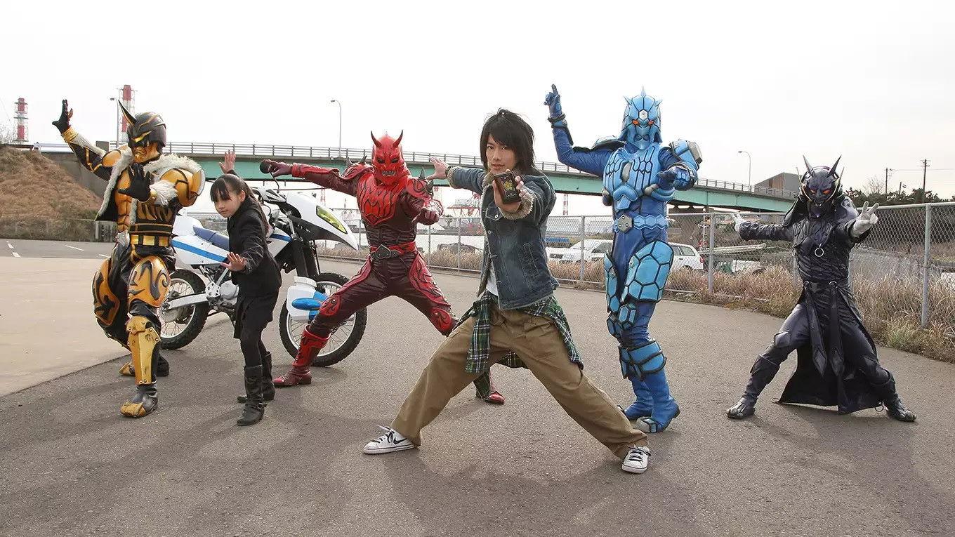 Kamen Rider Den-O & Kiva: Climax Deka 2008 movie scene