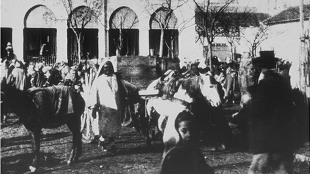 Vegetable Market 1897 movie scene