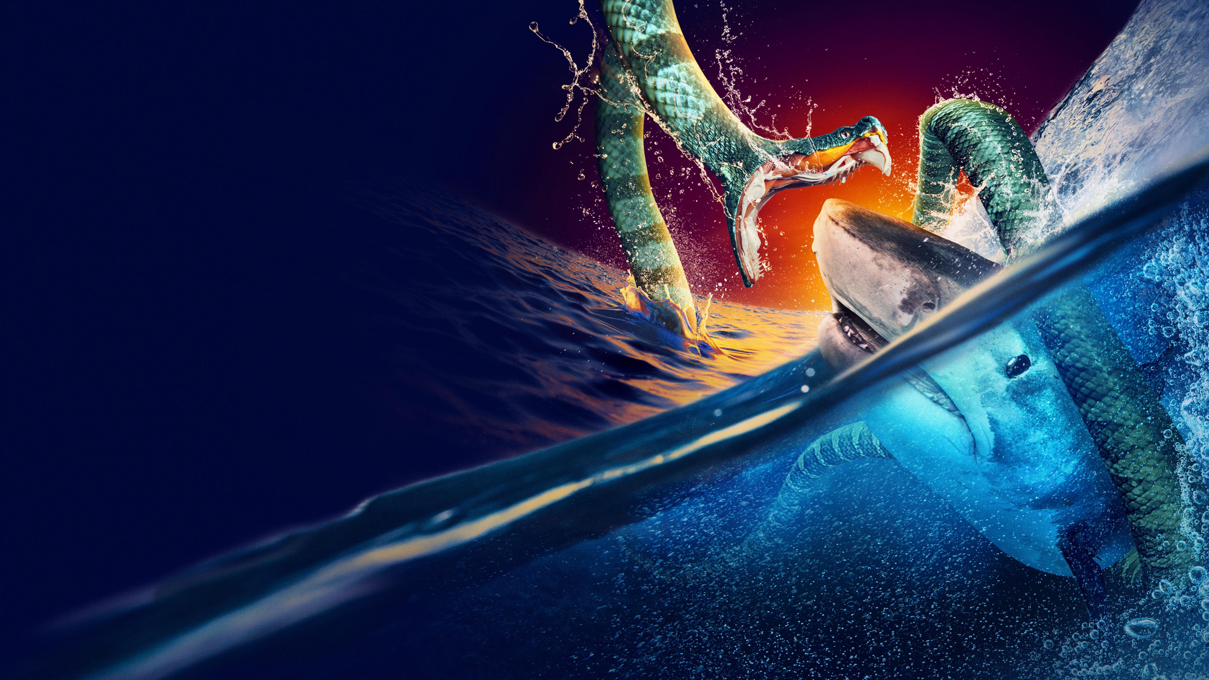 Shark vs Snake: Battle of the Bites 2023 movie scene