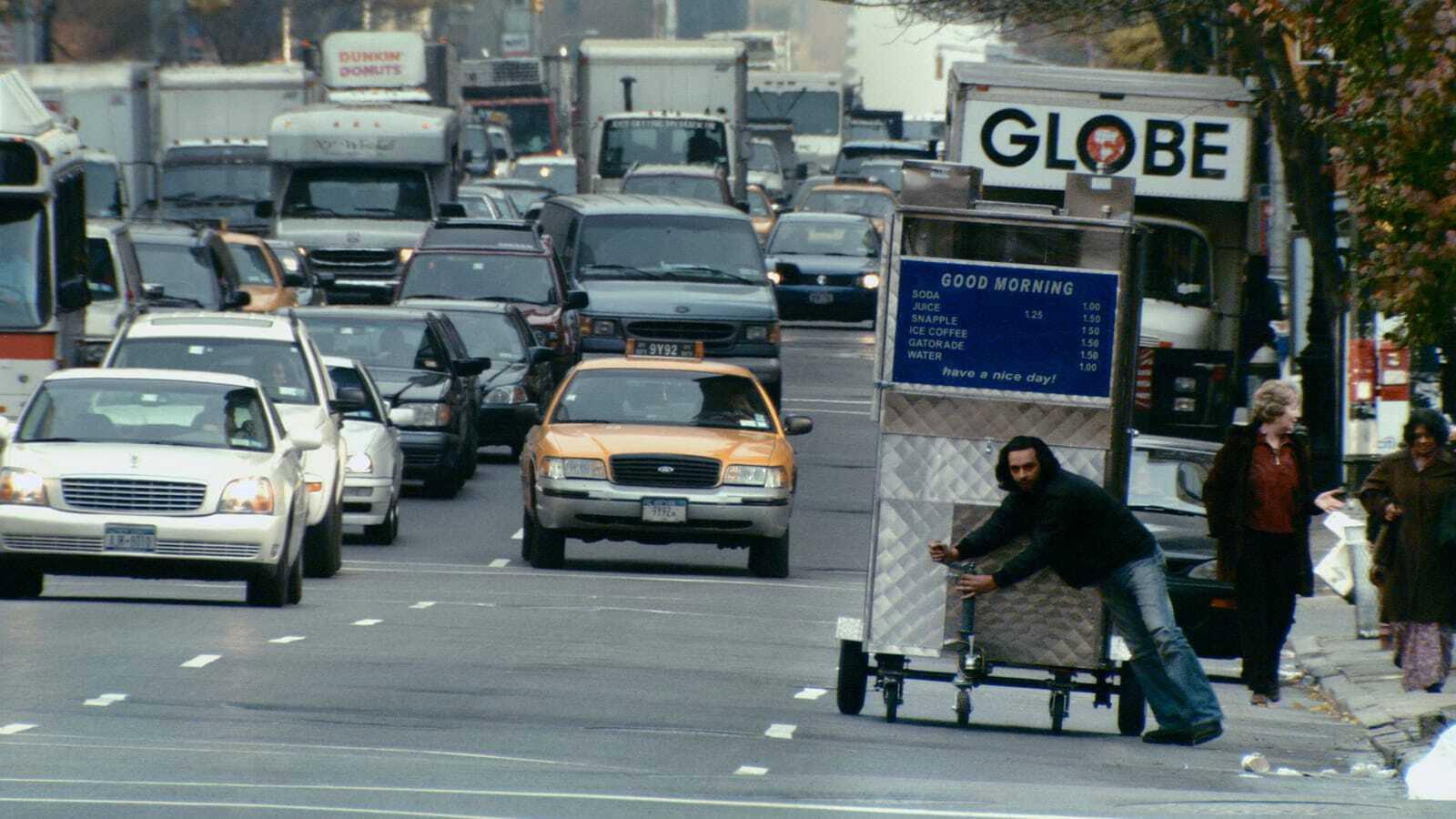 Man Push Cart 2006 movie scene