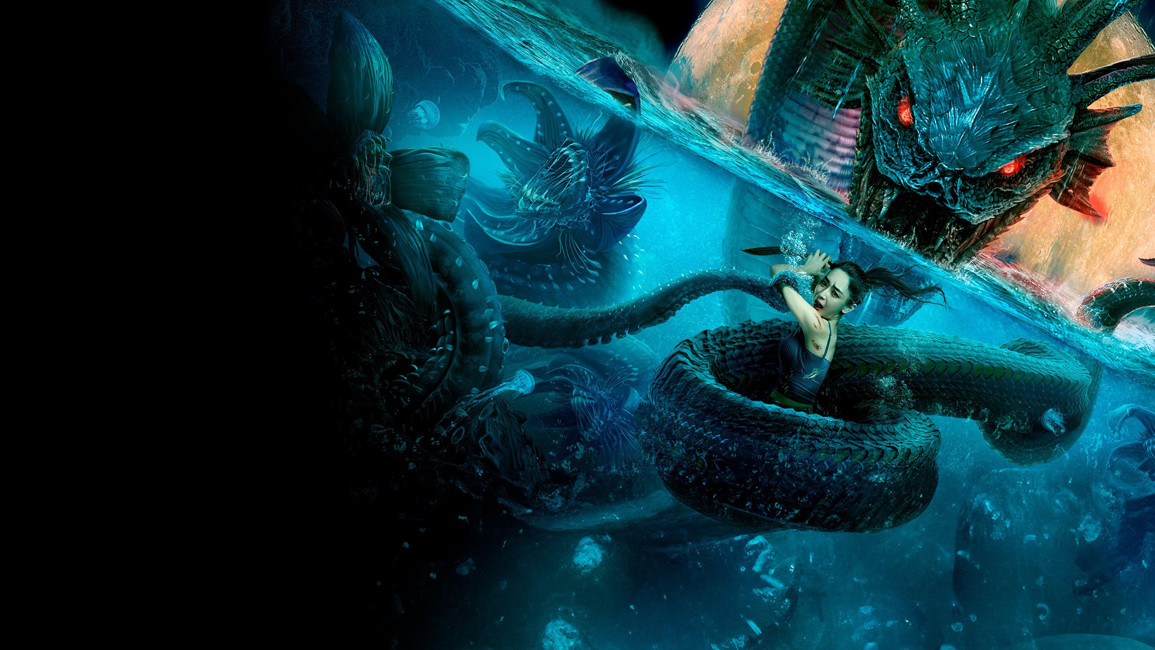 Deep Sea Mutant Snake 2022 movie scene