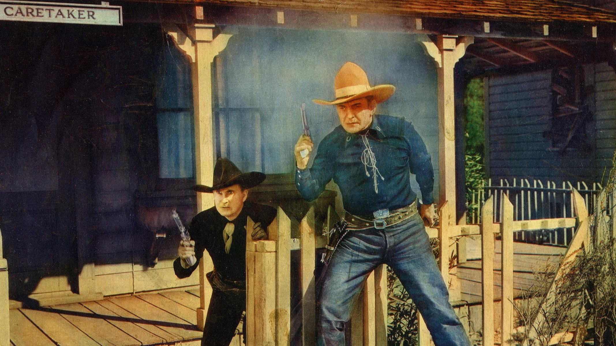 Ghost Town Law 1942 movie scene