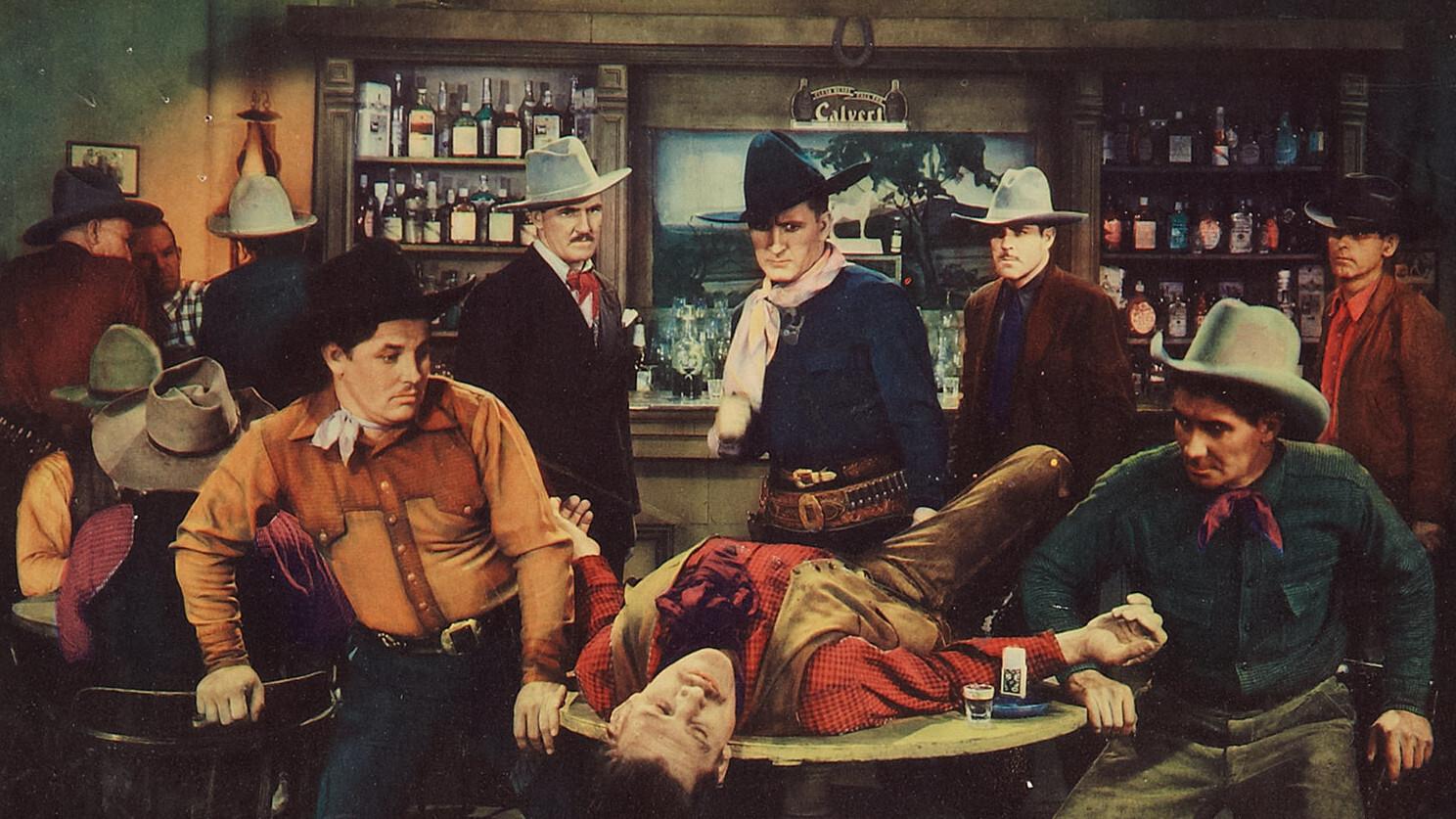 West of Rainbow's End 1938 movie scene