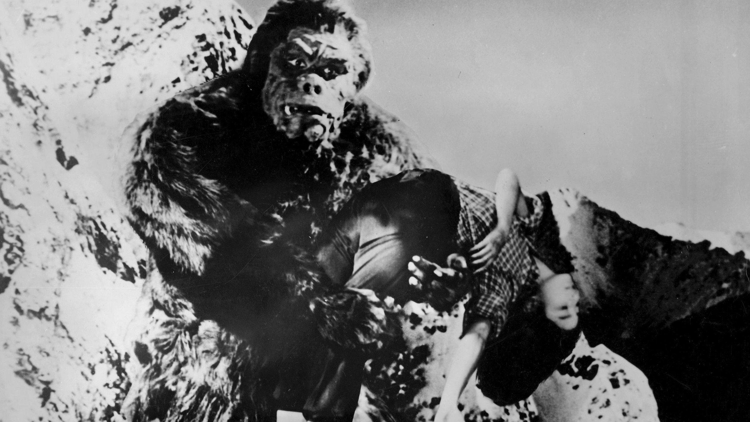 Beast Man Snow Man 1955 movie scene