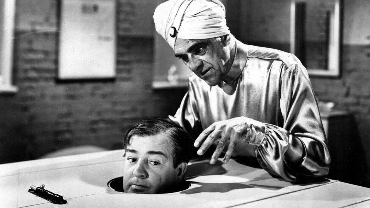 Bud Abbott and Lou Costello Meet the Killer, Boris Karloff 1949 movie scene