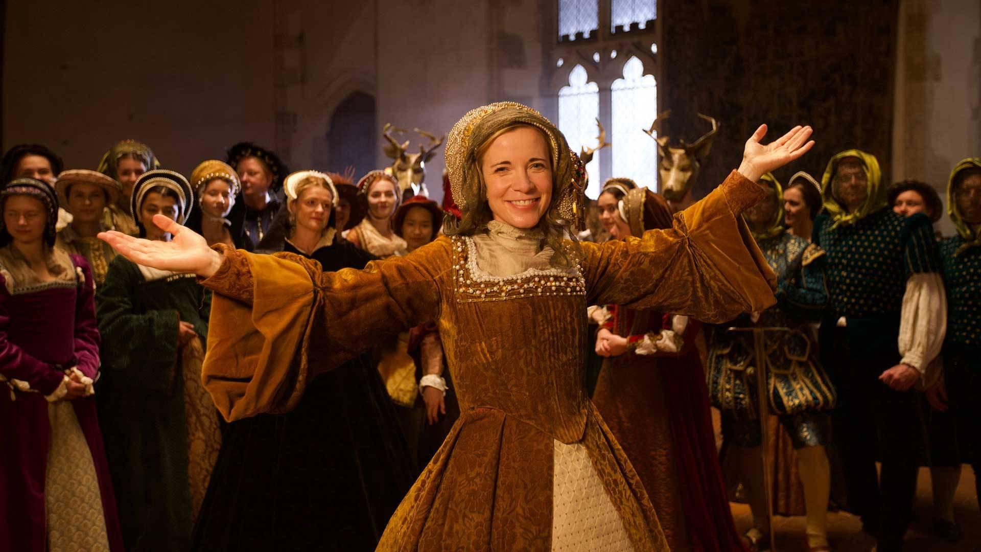 A Merry Tudor Christmas with Lucy Worsley 2019 movie scene