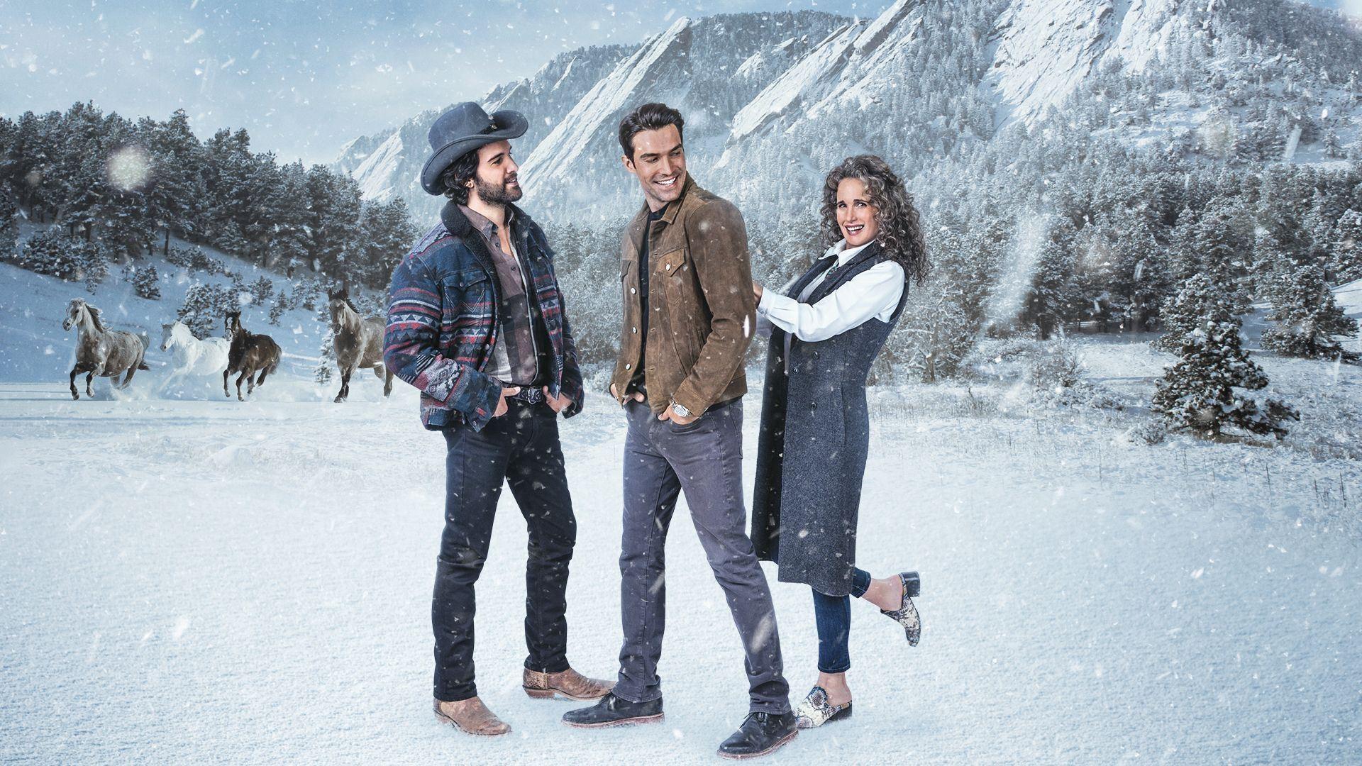 Dashing in December 2020 movie scene