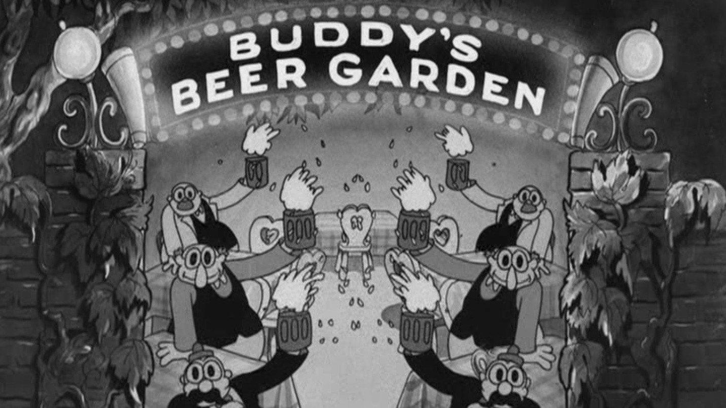 Buddy's Beer Garden 1933 movie scene