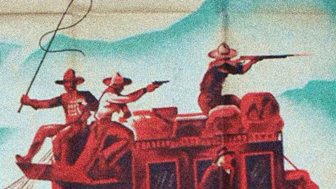 Galloping Thru 1931 movie scene