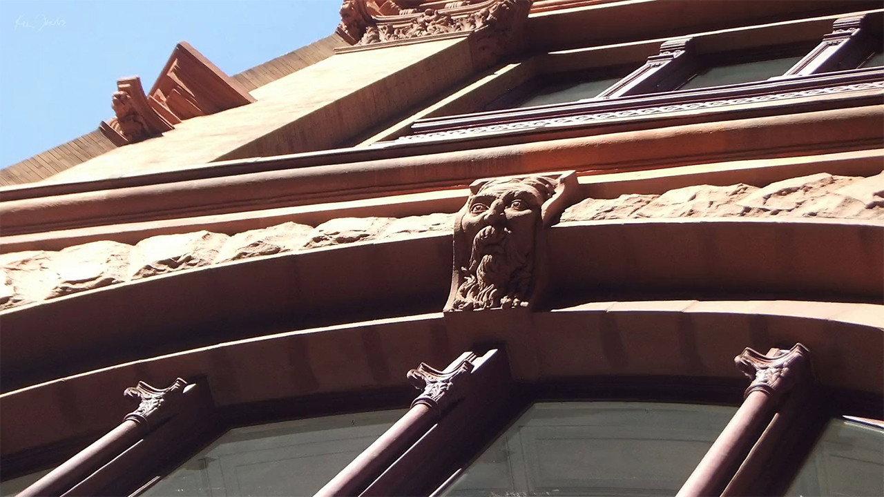 Facade with Face 2020 movie scene