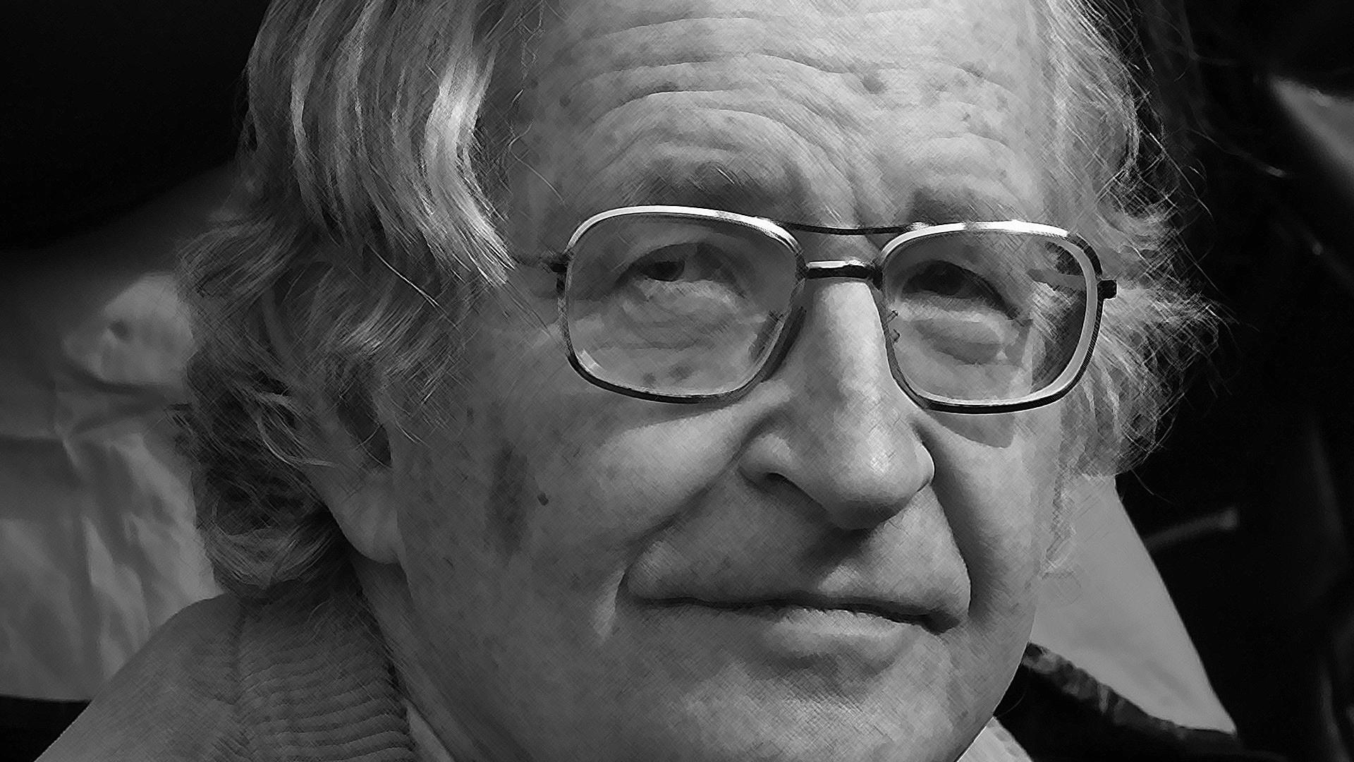 Manufacturing Consent: Noam Chomsky and the Media 1992 movie scene