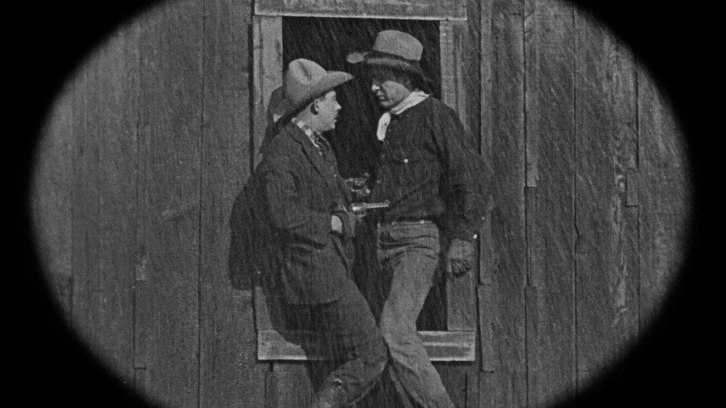 Straight Shooting 1917 movie scene