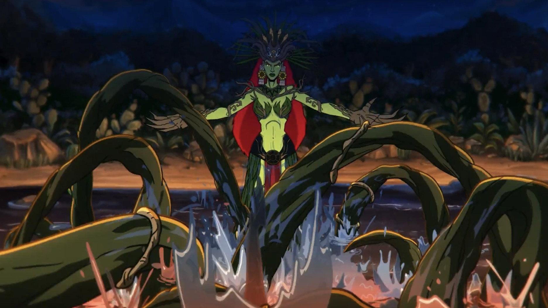 Aztec Batman: Clash of Empires 2025 movie scene