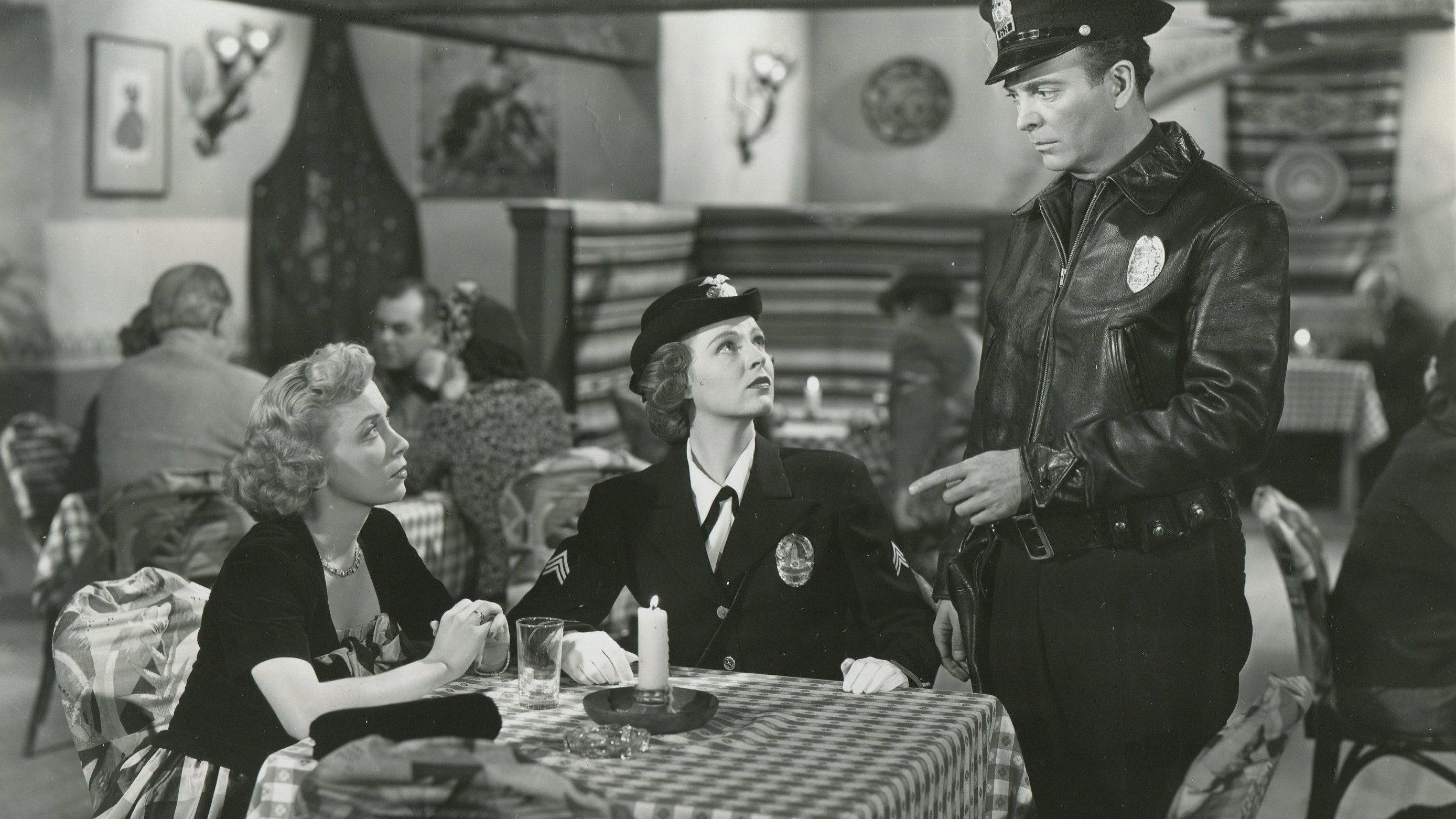 Women from Headquarters 1950 movie scene
