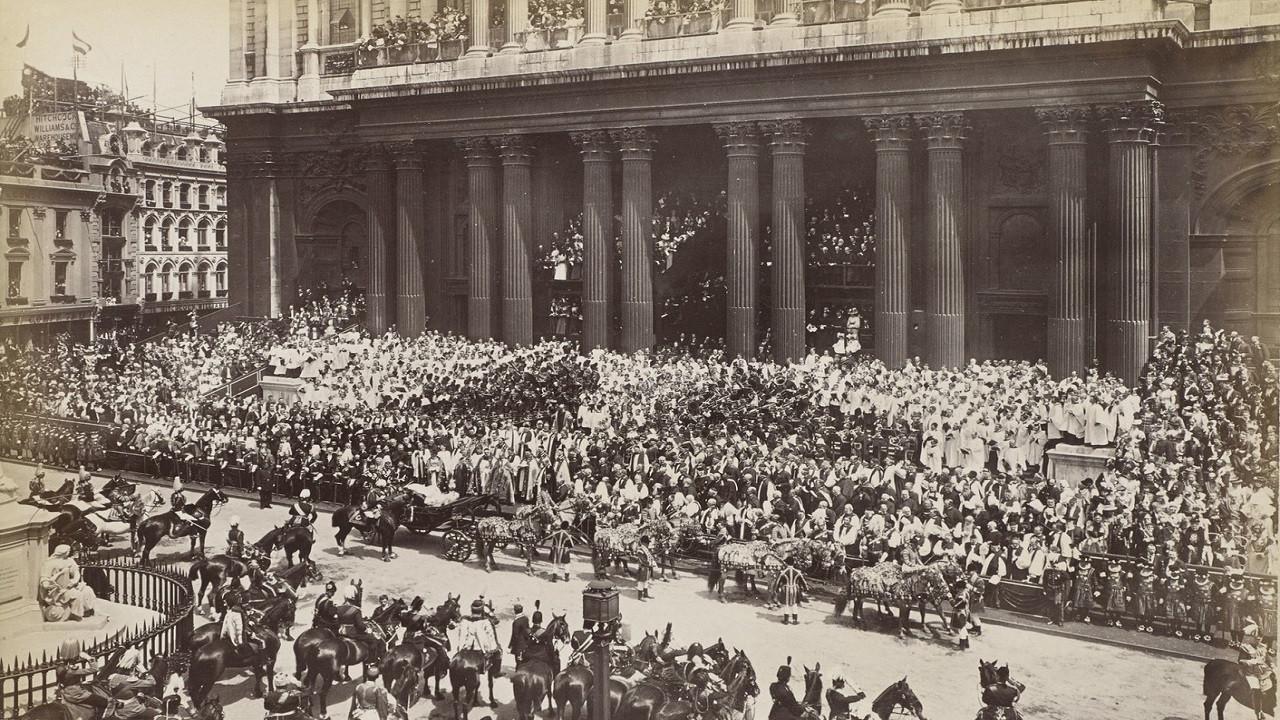 Queen Victoria's Diamond Jubilee 1897 movie scene