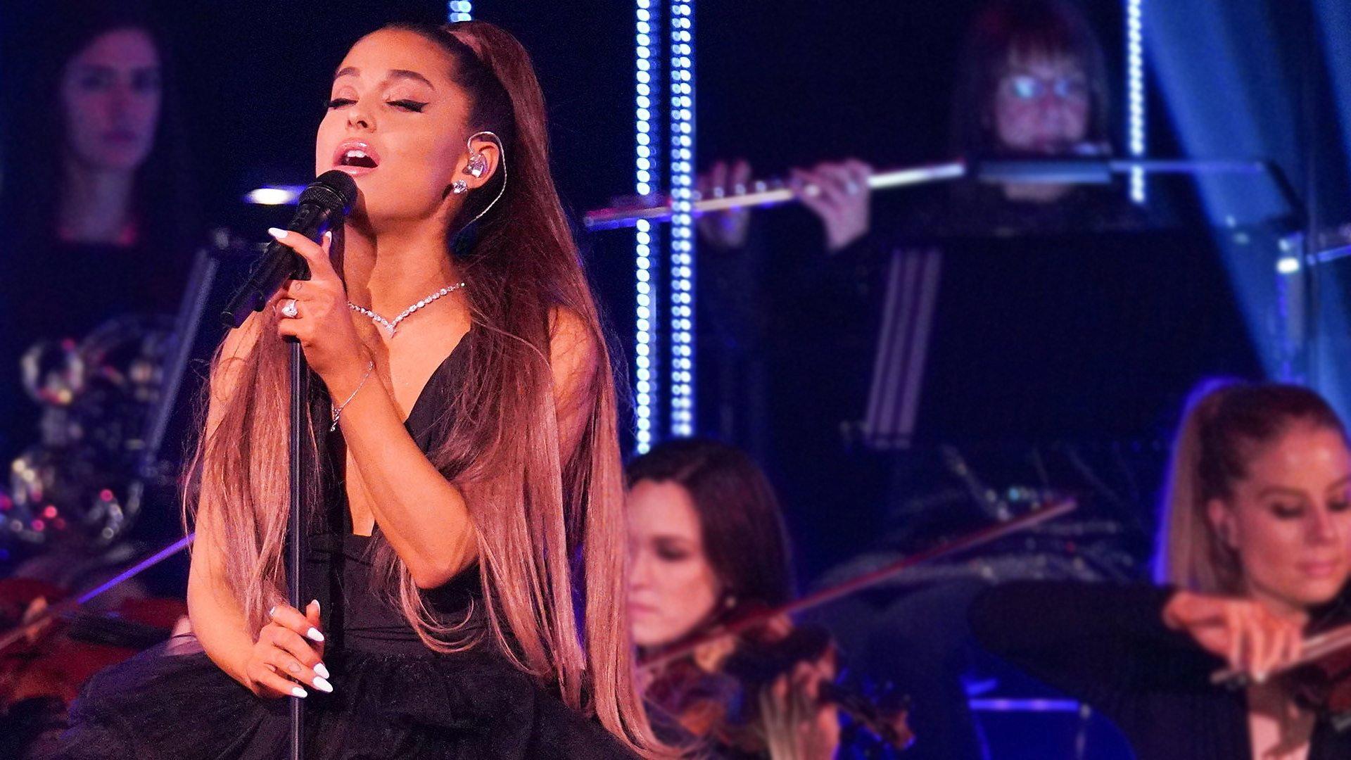 Ariana Grande at the BBC 2018 movie scene
