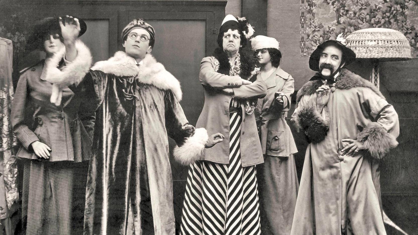 Bees in His Bonnet 1918 movie scene