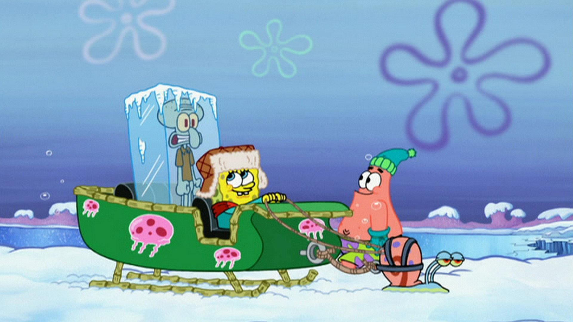 SpongeBob's Frozen Face-Off 2012 movie scene