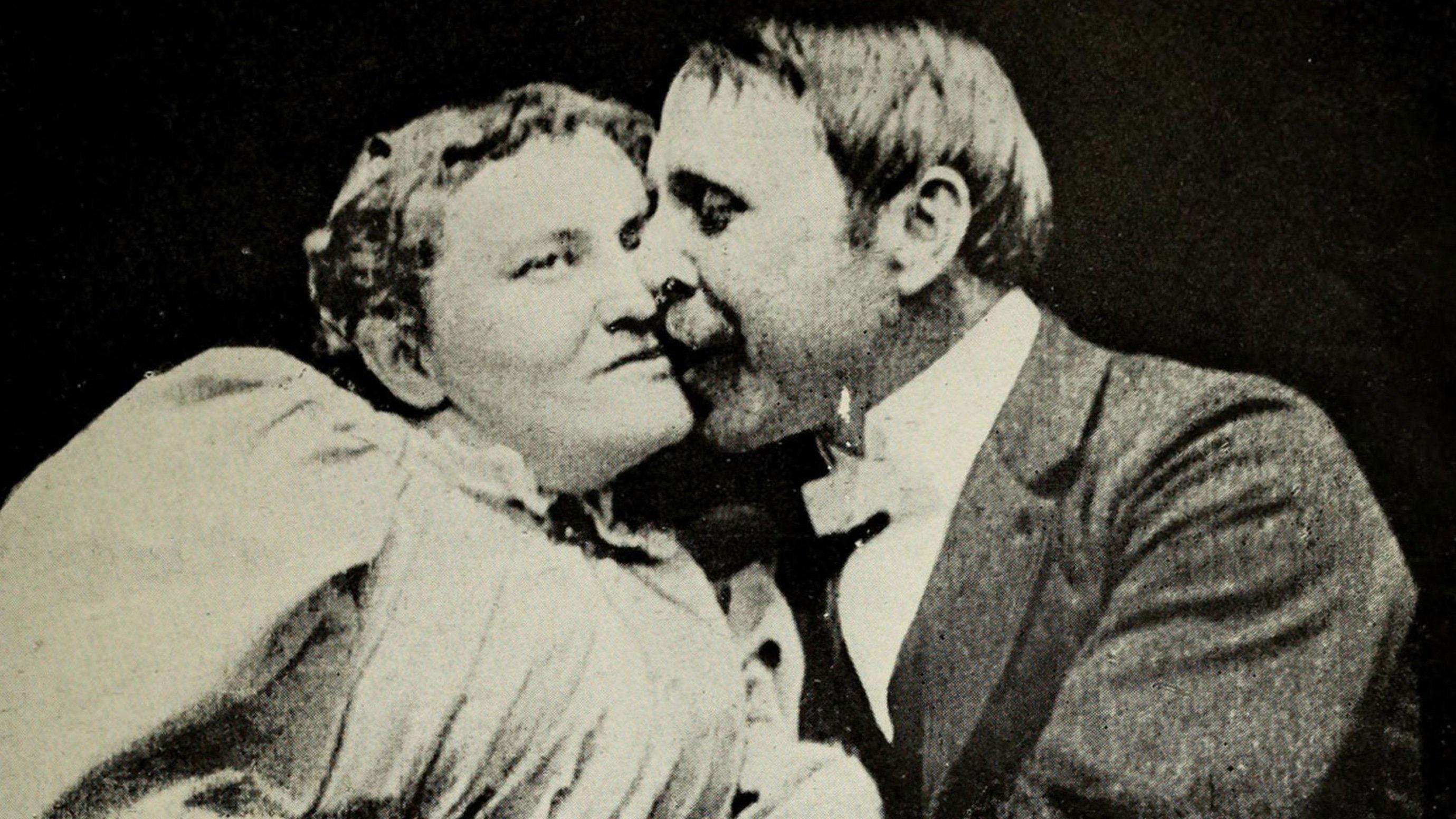The Kiss 1896 movie scene